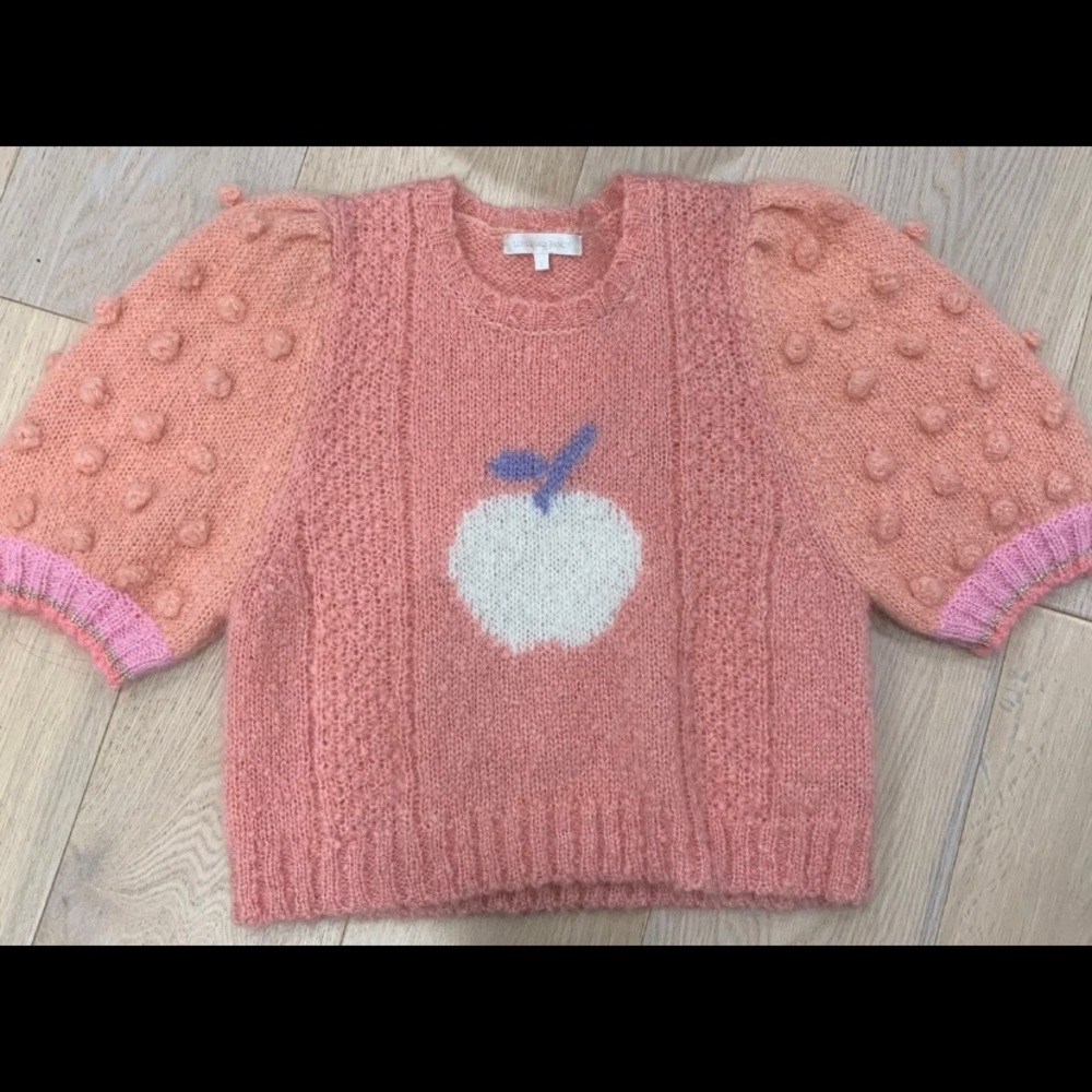 Loveshackfancy Cyrielle cropped sweater top- SOLD
